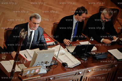 Gdansk. Nowy Ratusz. Sesja Rady Miasta Gdanska. 
Bogdan...