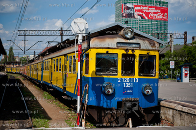 Gdansk. Dworzec Glowny PKP. Pociag elektryczny Szybkiej...