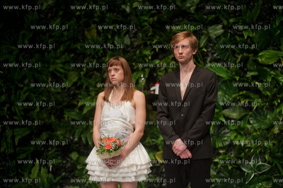 Gdansk. Teatr Wybrzeze. Proba medialna spektaklu pt...