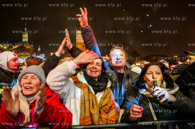 Zabawa sylwestrowa na Targu Weglowym w Gdansku.
31.12.2014
fot....