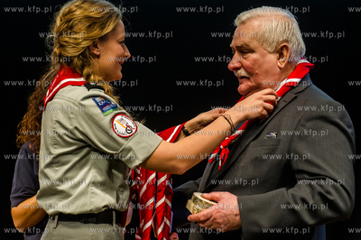 Gdansk. Europejskie Centrum Solidarnosci. Wystapienie...