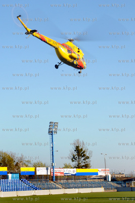 Podczas meczu rugby pomiedzy druzynami Arki Gdynia...