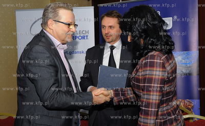 Sopot. Hotel Haffner. Podpisanie umowy na budowe nowego...