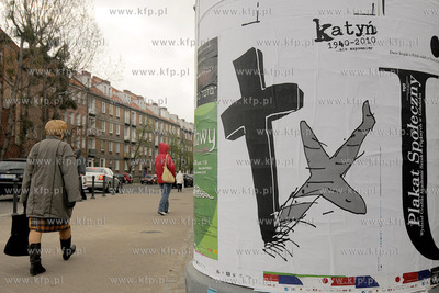 Gdansk, ul. Korzenna. Plakat Spoleczny przygotowany...