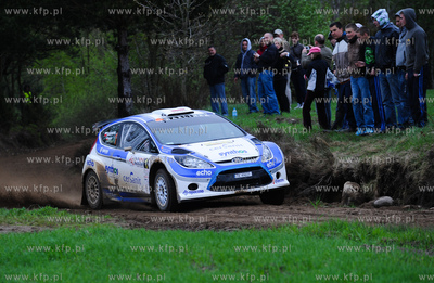 Linia. Odcinek specjalny  6-go Rajdu Lotos Baltic Cup.
n/z...