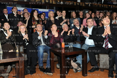 Sopot. Kawiarnia Atelier. Wieczor wyborczy Platformy...