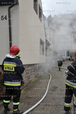 Sopot. Ulica Malopolska 54. Niegrozny pozar wybuchl...
