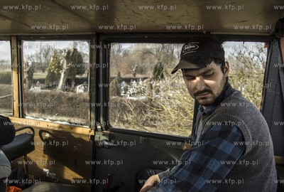 Zuławska Kolej Dojazdowa. Przejazd drezyna motorowa...