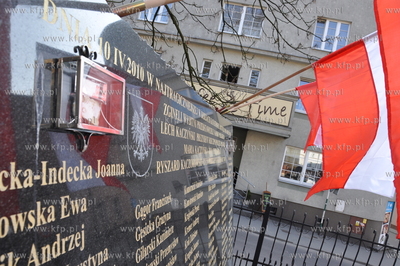 Koscierzyna - pamiatkowa tablica poswiecona ofiarom...