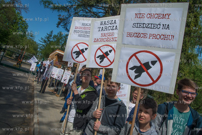 Redzikowo. Protest mieszkancow przeciwko budowie tarczy.
13.05.2016
Fot....