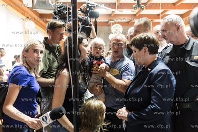 Remiza strażacka w Brusach. Wizyta Premier RP Beaty...