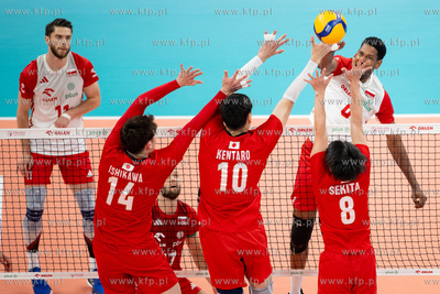 Turniej towarzyski siatkówki w Ergo Arenie. Mecz Polska...