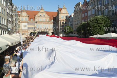Gdańsk, ul. Długa. Święto Wolności i Solidarności....