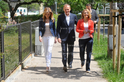 Sopot. Wybory prezydenckie 2010. Premier Donlad Tusk...