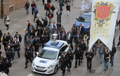 Oficjalne powitanie pucharu Henri Delaunaya w Gdansku....