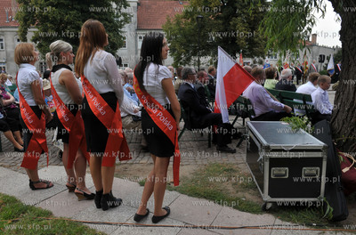 Gdansk. Plac Obronców Poczty Polskiej w Gdansku. Uroczystosci...