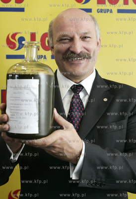 Gdansk. Konferencja prasowa w siedzibie Grupy Lotos,...