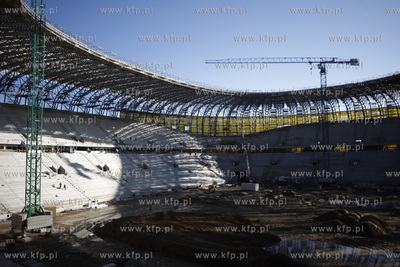 Gdansk. Budowa stadionu pilkarskiego PGE Arena.
16.03.2011
fot....