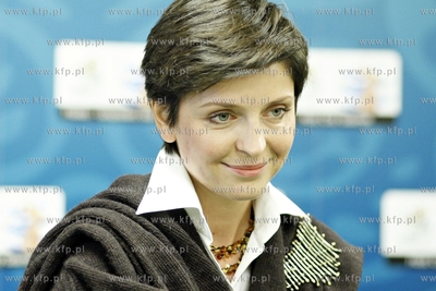 Wizyta minister sportu Joanny Muchy w Gdansku. Nz konferencja...