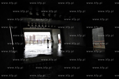 Gdansk. Uroczystość zawieszenia wiechy na budowanym...