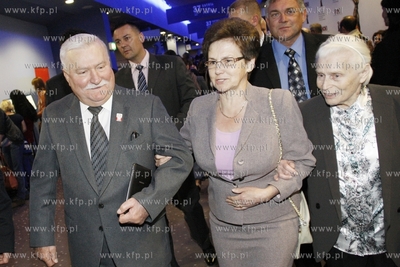 37 Gdynia Film Festival. Nz Lech Walesa z zona Danuta...