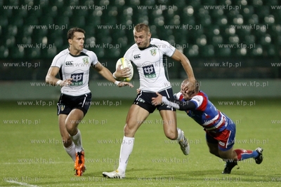 Ekstraliga rugby. Mecz Lechia Gdansk - Budowlani Lodz....