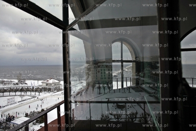 Sopot. Widok z latarni morskiej na 
21.02.2013
fot....