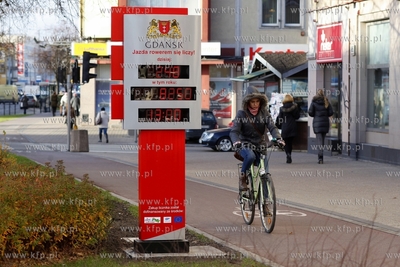 Licznik rowerow, ktory wskauje ilu rowerzystow dziennie...