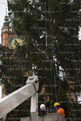 Gdansk. Długi Targ. Strojenie choinki miejskiej.
02.12.2015
fot....