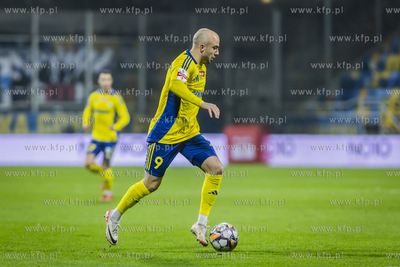 1 liga. Arka Gdynia - Stal Rzeszów. Nz. Tornike Gaprindaszwili...
