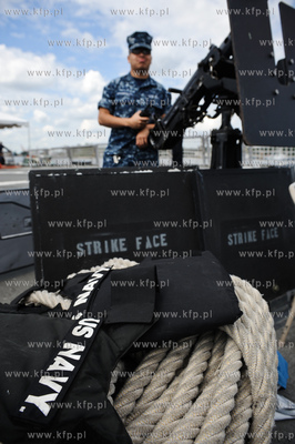 Nabrzeze francuskie portu w Gdyni. Robocza wizyta amerykanskiej...