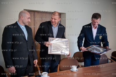 Gdansk. Urzad Wojewodzki. Spotkanie wojewody pomorskiego...