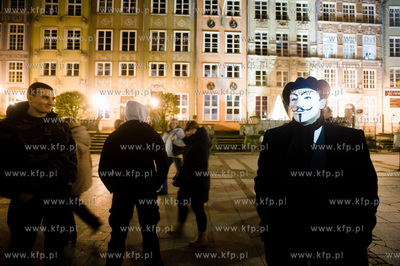 Gdansk. Dlugi Targ. Ogolnopolska akcja pt. Marsz Tysiaca...