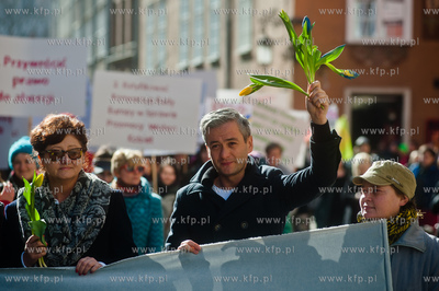 Gdansk. Trojmiejska Manifa 2014 zorganizowana w dzien...