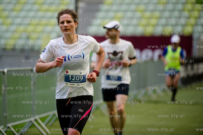 Zawodnicy na trasie I PZU Gdansk Maraton.
17.05.2015
fot....