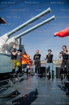 Gdynia. Morderczy trening przygotowujacy do zawodow...