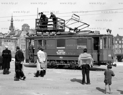Przejazd probny tramwaju przed uruchomienie nowej trasy...