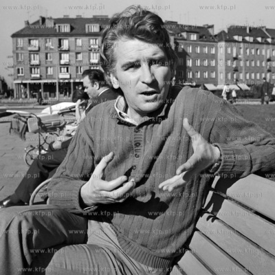 Andrzej Szaciollo, aktor Teatru Wybrzeze na Targu Drzewnym...