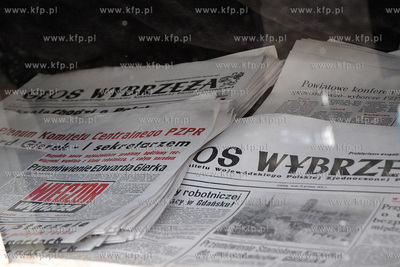 Plan zdjeciowy filmu o masakrze robotnikow na Wybrzezu...