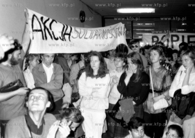 Gdansk. Strajk majowy na Uniwersytecie Gdanskim, Wydzial...