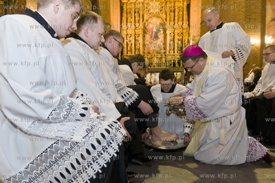 Msza Wieczerzy Panskiej w katedrze pelplinskiej sprawowana...