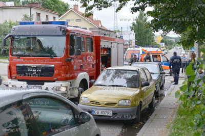 Pozar mieszkania polozonego na parterze budynku na...