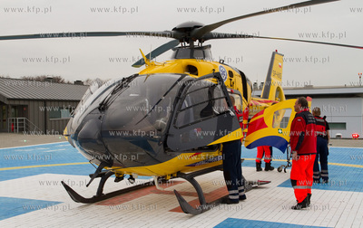 Na dyzurze w Lotniczym Pogotowiu Ratunkowym w Gdansku....