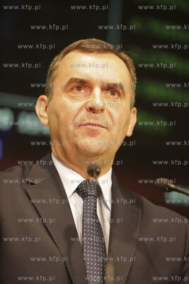 Warszawa Debiut Energa SA na gieldzie N/z minister...