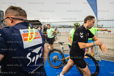 Enea IRONMAN Gdynia 2023. Na zdjęciu wiceprezydent...