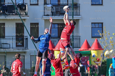 Stadion Ogniwa Sopot. Mecz rugby pomiędzy Energa Ogniwo...