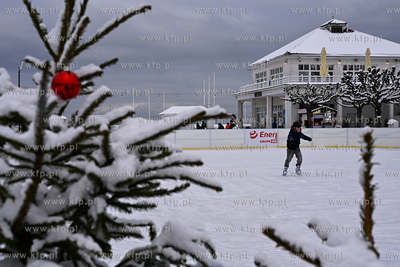 Sopot. Centrum Sopotu i Park Północny po obfitych...