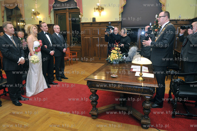 Ostatni slub w roku w gdanskim Urzedzie Stanu Cywilnego...