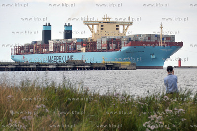 Najwiekszy kontenerowiec swiata Maersk Mc-Kinney Moller...