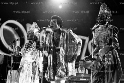 Zespol Boney M na Festiwalu Piosenki w Sopocie. 08.79...